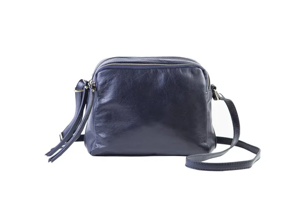 Borsa donna blu su sfondo bianco, catalogo online — Foto Stock