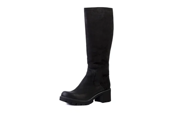 Botas femininas Primavera em um fundo branco, catálogo on-line — Fotografia de Stock