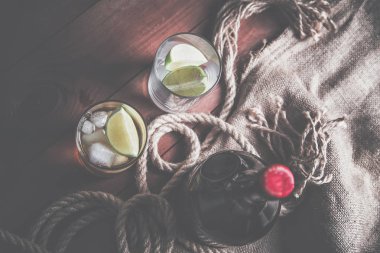 ROM tekila, güçlü içecekler vintage fotoğraf