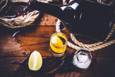 ROM tekila, güçlü içecekler vintage fotoğraf