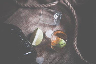 ROM tekila, güçlü içecekler vintage fotoğraf