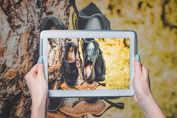 Tienda online, zapatos de mujer — Foto de Stock