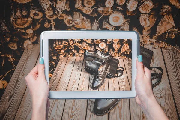 Tienda online, zapatos de mujer — Foto de Stock