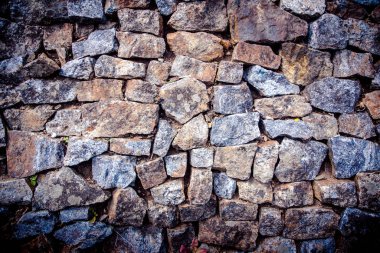 Granit taş duvar, duvar dokusu.