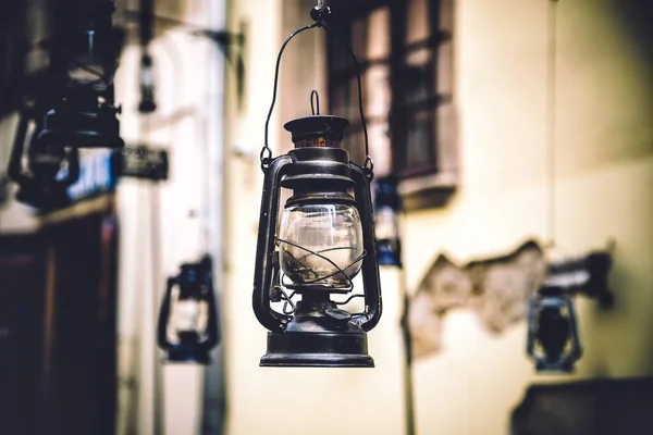 gas lamp, vintage items in the old world