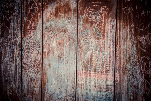 Loupání barvy na dřevěné desce, textura pozadí — Stock fotografie