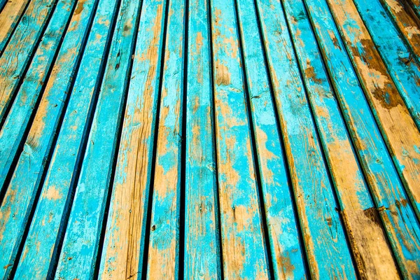 Blau schäbigen Pier auf dem Meer Hintergrund Textur — Stockfoto