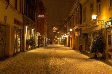 Maribor City, Slovenya 'da Noel gecesi