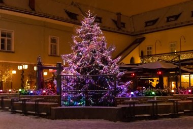 Maribor City, Slovenya 'da Noel gecesi