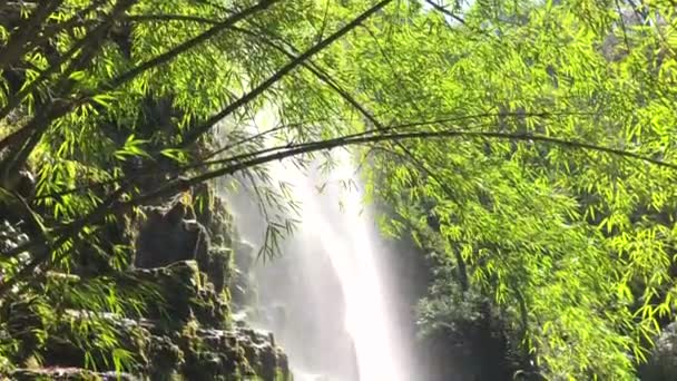 Love waterval een beroemde waterval in Sa Pa district, provincie Lao Cai, Vietnam, Full Hd beeldmateriaal video — Stockvideo