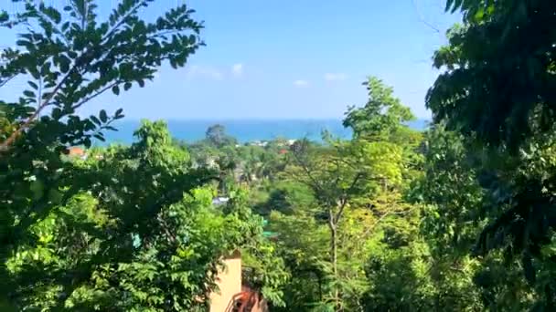 Cable car od ride to Lamai Viewpoint, Koh Samui, Tailandia — Vídeos de Stock