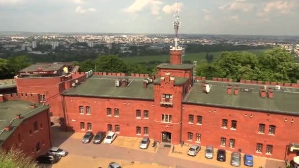 Kosciuszko Hill Mound, Cracovia, Polonia, 4k metraje video — Vídeos de Stock