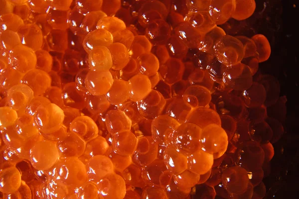 Caviar Rouge Fond Texturé Abstrait Pour Papier Peint — Photo
