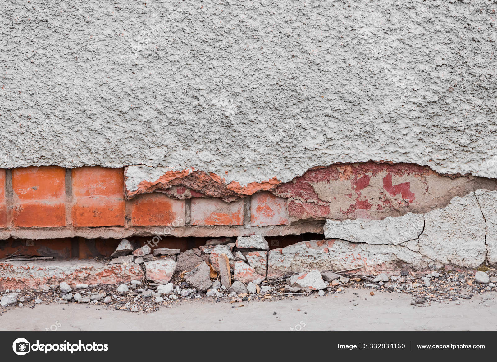 Foundation Residential Building Gradually Collapsing Cracks Foundation