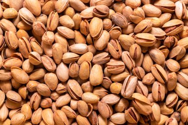 Kavrulmuş şam fıstığı. Bir şablon biçiminde duvar kağıdı için arkaplan.