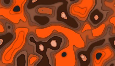 Kağıt kesiği şekilli soyut dalga arkaplanı, web pankart desenli