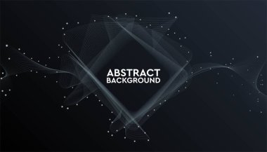 Soyut geometrik arkaplan vektör illüstrasyonu, web pankartı