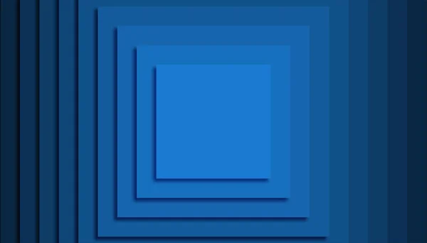 Blau quadratisch geometrischer Hintergrund Vektor Illustration, Web-Banner — Stockvektor
