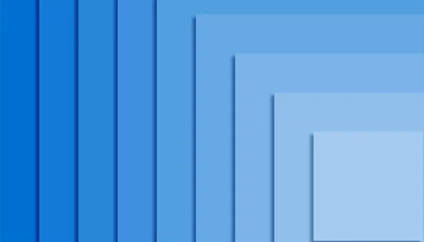 Azul quadrado geométrico fundo vetor ilustração, banner web — Vetor de Stock