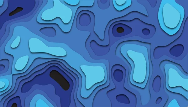 Fondo geométrico abstracto con formas de corte de papel vector illus — Archivo Imágenes Vectoriales