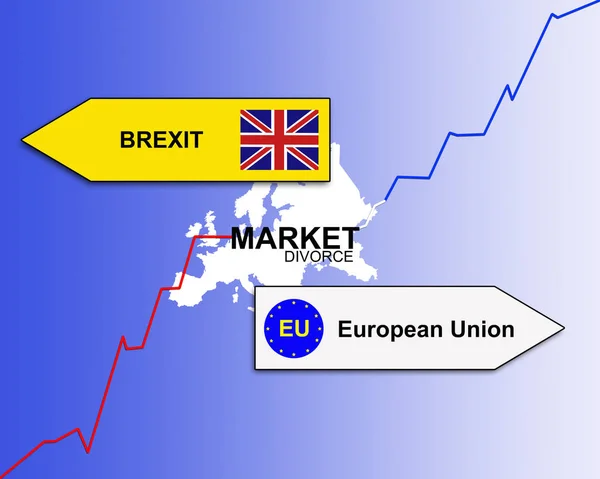 Gráfico sobre Brexit — Foto de Stock