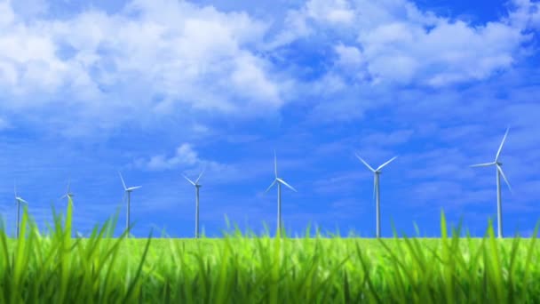 Öko-Windenergie — Stockvideo