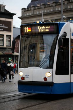 Amsterdam, Hollanda, 2 Aralık 2019 Merkez manzarası