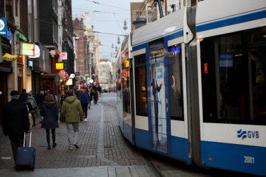 Amsterdam, Hollanda, 2 Aralık 2019 Merkez manzarası