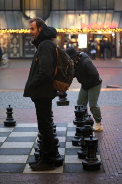 Amsterdam, Hollanda, 2 Aralık 2019 Merkez manzarası