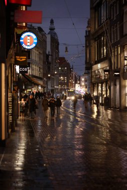 Amsterdam, Hollanda, 2 Aralık 2019 Merkez manzarası