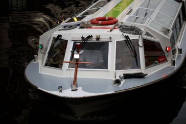 Amsterdam, Hollanda, 2 Aralık 2019 kanal görüntüsü