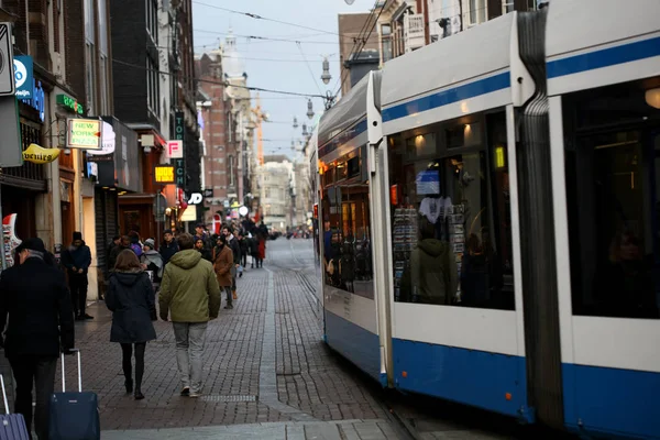 Amsterdam, Holandia, poniedziałek 2 grudnia 2019 widok na centrum hi — Zdjęcie stockowe