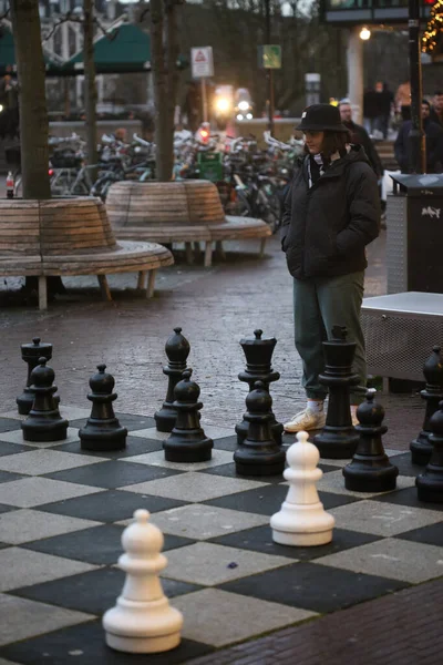 Ámsterdam, Holanda, lunes 2 diciembre 2019 vista del centro hi — Foto de Stock