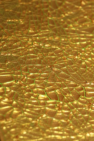 Трещины золотая краска на холсте макро фоне высокого качества fif — стоковое фото