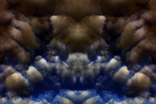 Cerul psihedelic dublu colorat multiplică ediția de fundal hi — Fotografie, imagine de stoc