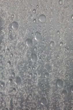 Su kabarcıkları makro soyut banyo penceresi yüksek kaliteli arka plan