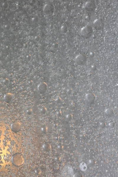 Water bubbles macro abstract bathroom window high quality backgr — Stock Photo, Image