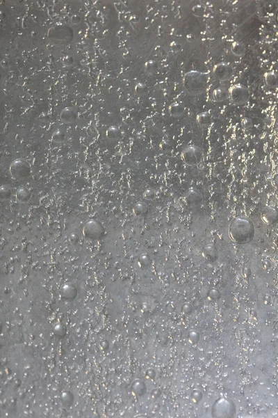 Waterbellen macro abstracte badkamer venster hoge kwaliteit backgr — Stockfoto