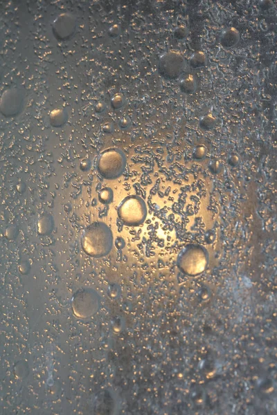 Пузырьки воды макрос абстрактное окно ванной комнаты высокого качества backgr — стоковое фото