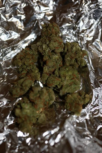 Cannabis medicinal AMG skunk macro fondo stock fotografía pr — Foto de Stock