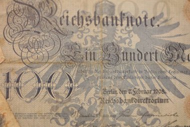 Eski Alman parası makro arka planı 50 megapiksel hisse fotoğrafçılığı