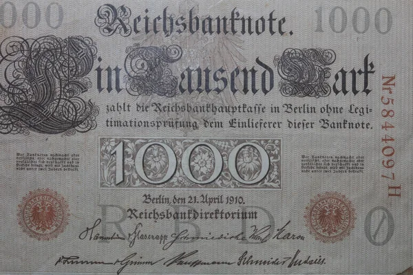 Altes Original Deutsches Geld Makrohintergrund Fünfzig Megapixel Stock Photography — Stockfoto