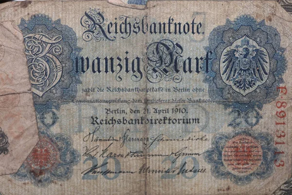 Altes Original Deutsches Geld Makrohintergrund Fünfzig Megapixel Stock Photography — Stockfoto