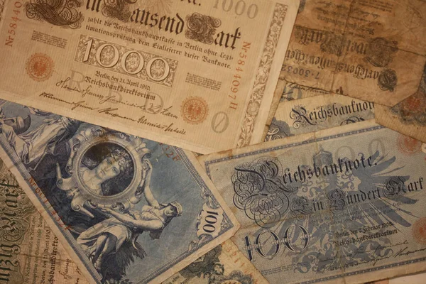 Eski Alman parası makro arka planı 50 megapiksel hisse fotoğrafçılığı