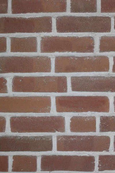 Red Brick Old German Wall Macro Background Stock Photo High — Stock Photo, Image