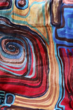 Renkli tekstil makro arkaplan yüksek kaliteli modern sanat