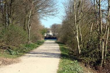 Dorsten merkez lippe nehir bölgesi Kuzey Almanya arka plan yüksek kaliteli baskılar