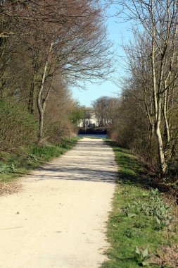 Dorsten merkez lippe nehir bölgesi Kuzey Almanya arka plan yüksek kaliteli baskılar