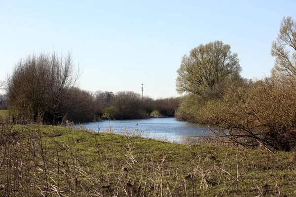 Dorsten Zentrum Lippe Flussgebiet Norddeutschland Hintergrund Hochwertige Drucke — Stockfoto