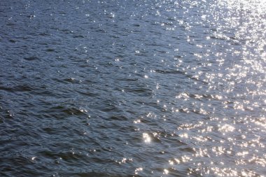 Su dalgalarındaki güneş yansıması ışığı makro arka plan yüksek kaliteli modern baskılar